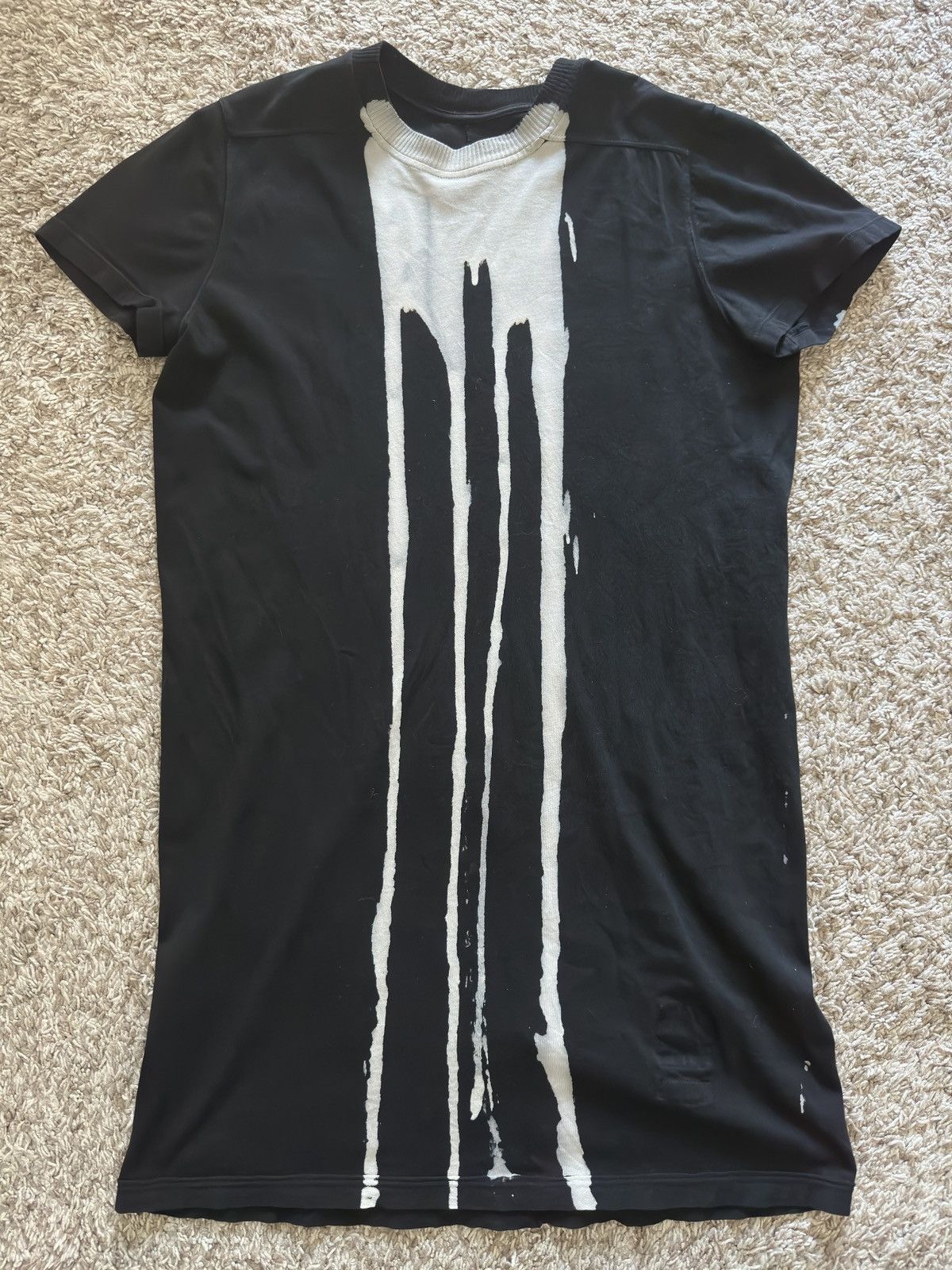 Owens Rick Owens Bleach Vomit Tshirt 16fw Mastodon Small