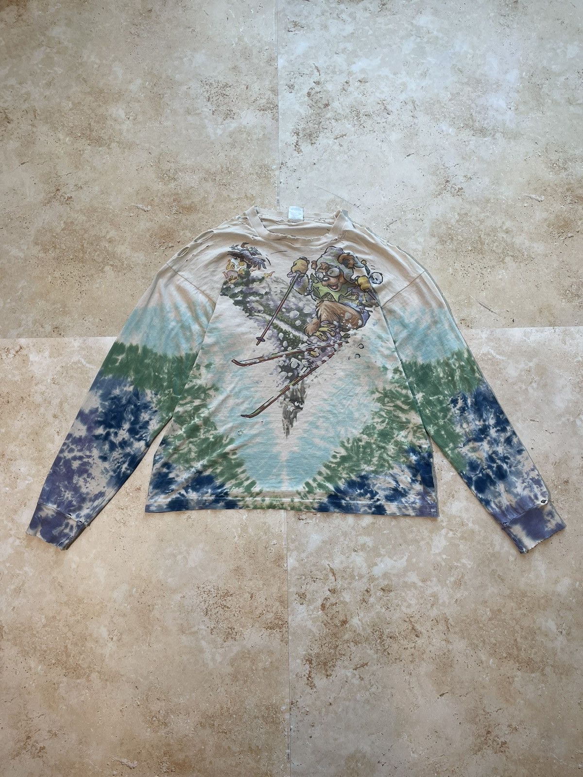 Grateful Dead X Vintage Vintage Grateful Dead Band Tour Tshirt Tie Dye Hoodie, Sweatshirt | AU16VibeMintTees.com