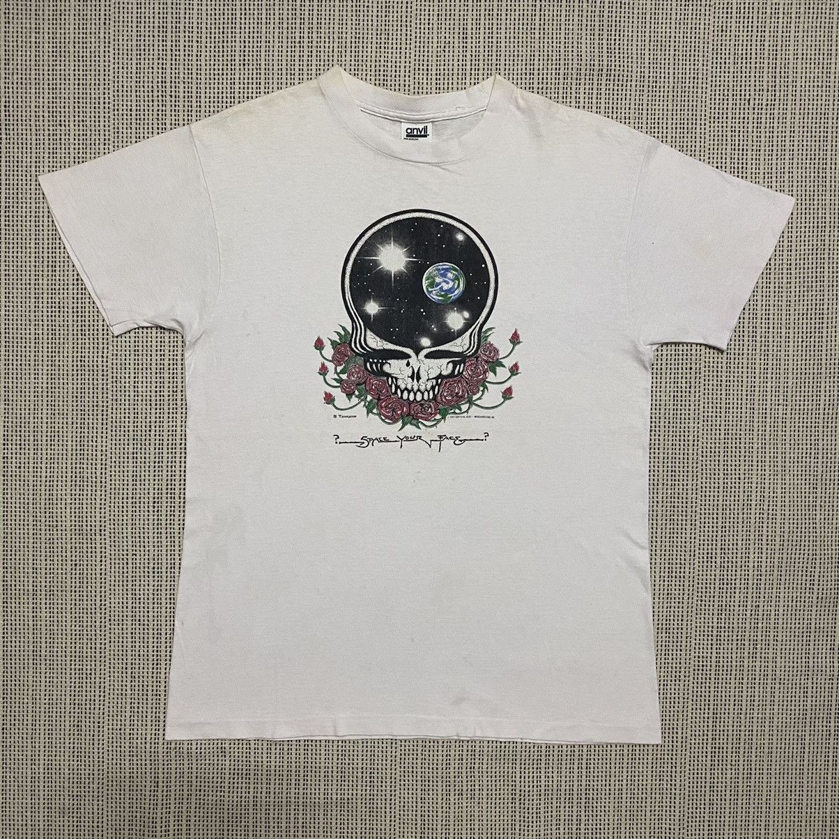 Grateful Dead X Vintage Vintage 80 S Grateful Dead Space Your Face Album Band Tee Hoodie, Sweatshirt | FlexRushtees.com