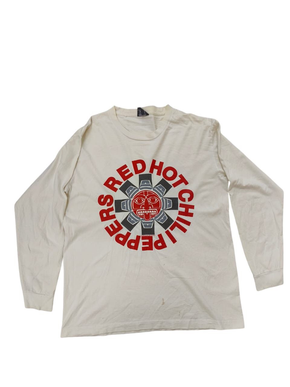 Vintage Red Hot Chili Pepper White Short Sleeve Shirt Hoodie, Sweatshirt | FlexRushtees.com