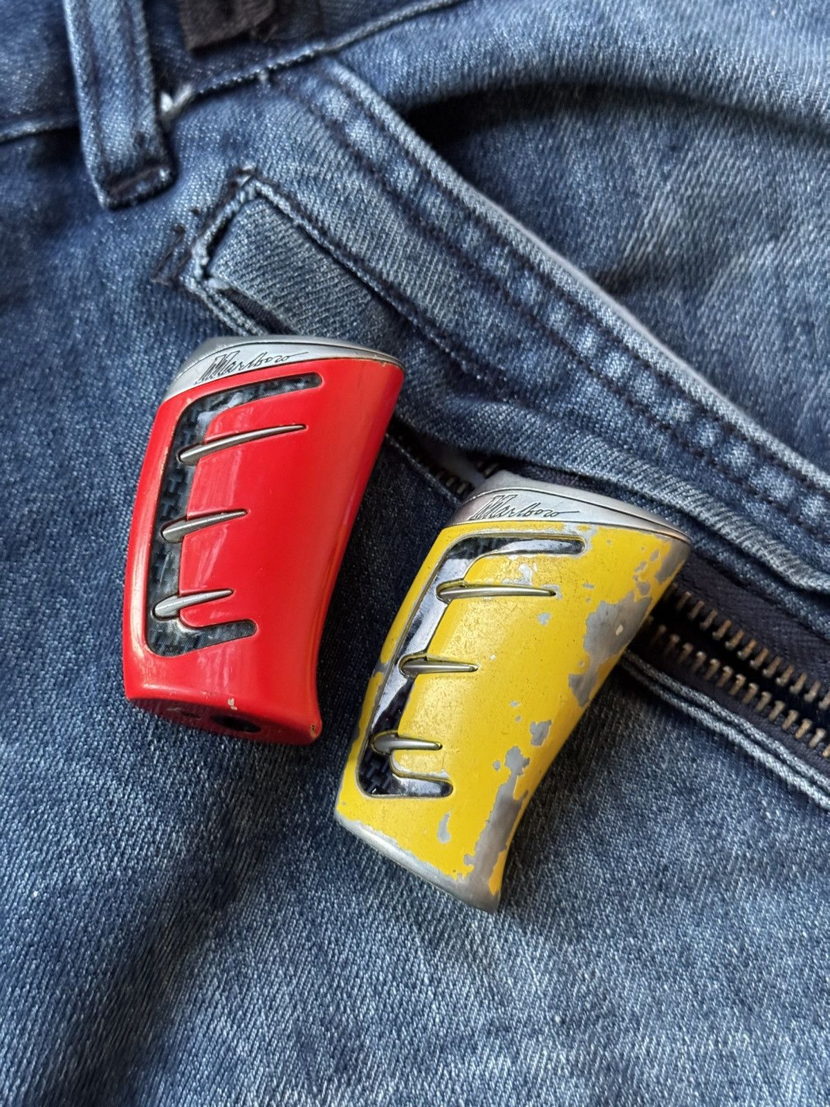 Vintage 2 Items Marlboro Lighters Vintage 90s Metal Y2k Bundle