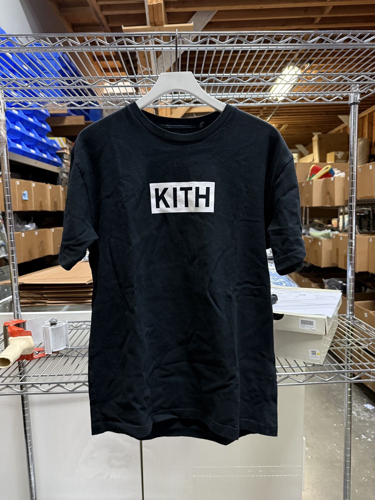 Kith Box Logo Tee Sz M Hoodie, Sweatshirt | FlexRushtees.com