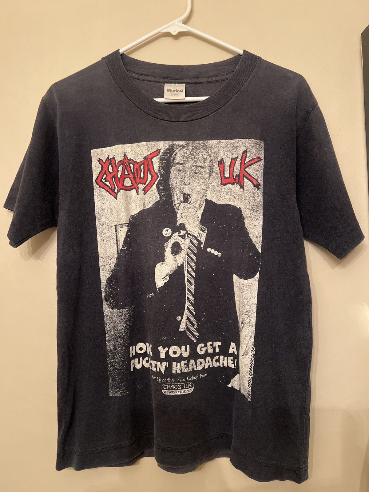 Vintage 1994 Chaos Uk T Shirt Hoodie, Sweatshirt | FlexRushtees.com