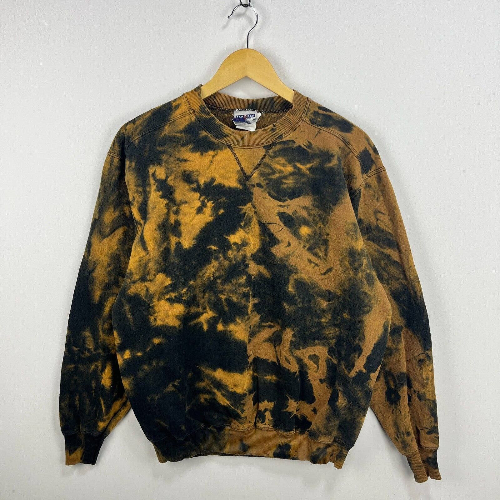 Vintage 90s Jerzees Bleached Blank Sweatshirt Medium
