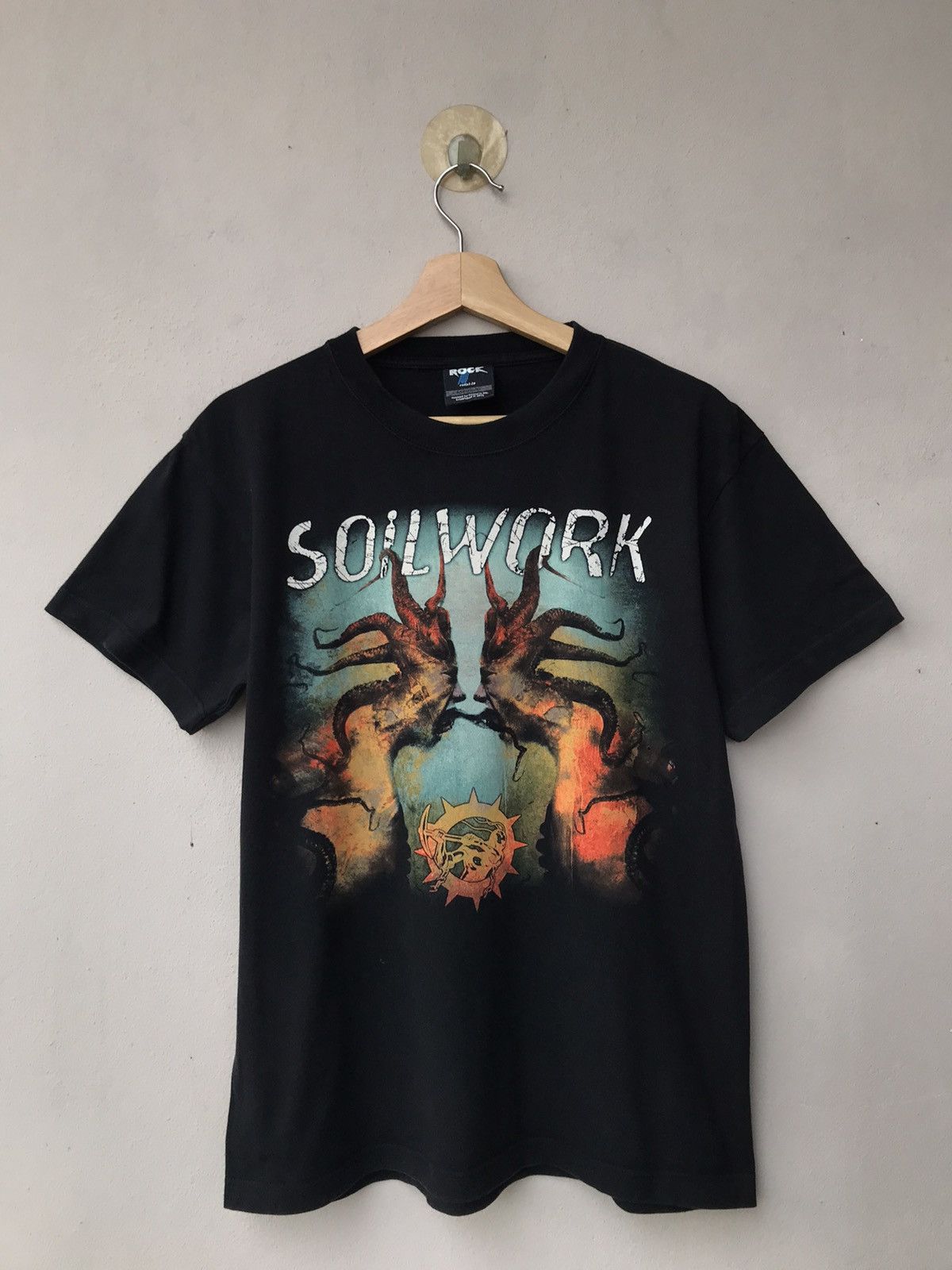 Band Tees Vintage Y2k Distressed Soilwork Deathmetal Band Tees Hoodie, Sweatshirt | FlexRushtees.com
