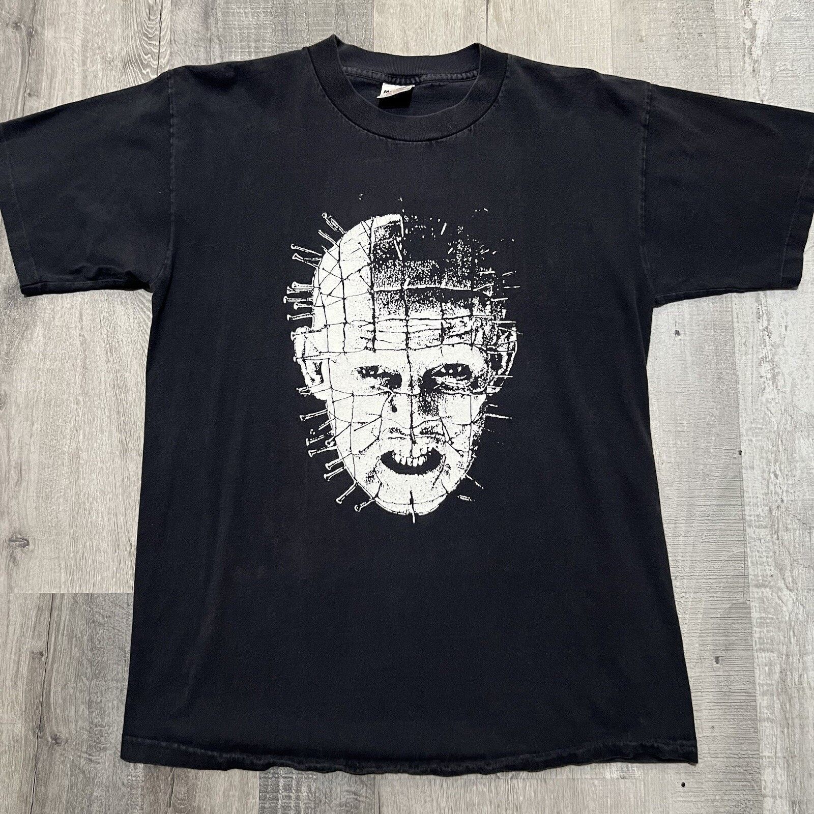 Vintage Vtg Clive Barker Hellraiser Pin Head 90s Horror T Shirt L