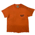 Dept Gallery Dept French Logo Orange Black Tee Hoodie, Sweatshirt | FlexRushtees.com