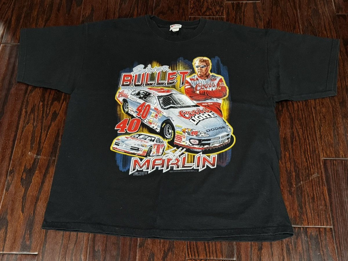 Nascar Sterling Marlin Silver Bullet Racing Tee Hoodie, Sweatshirt | FlexRushtees.com