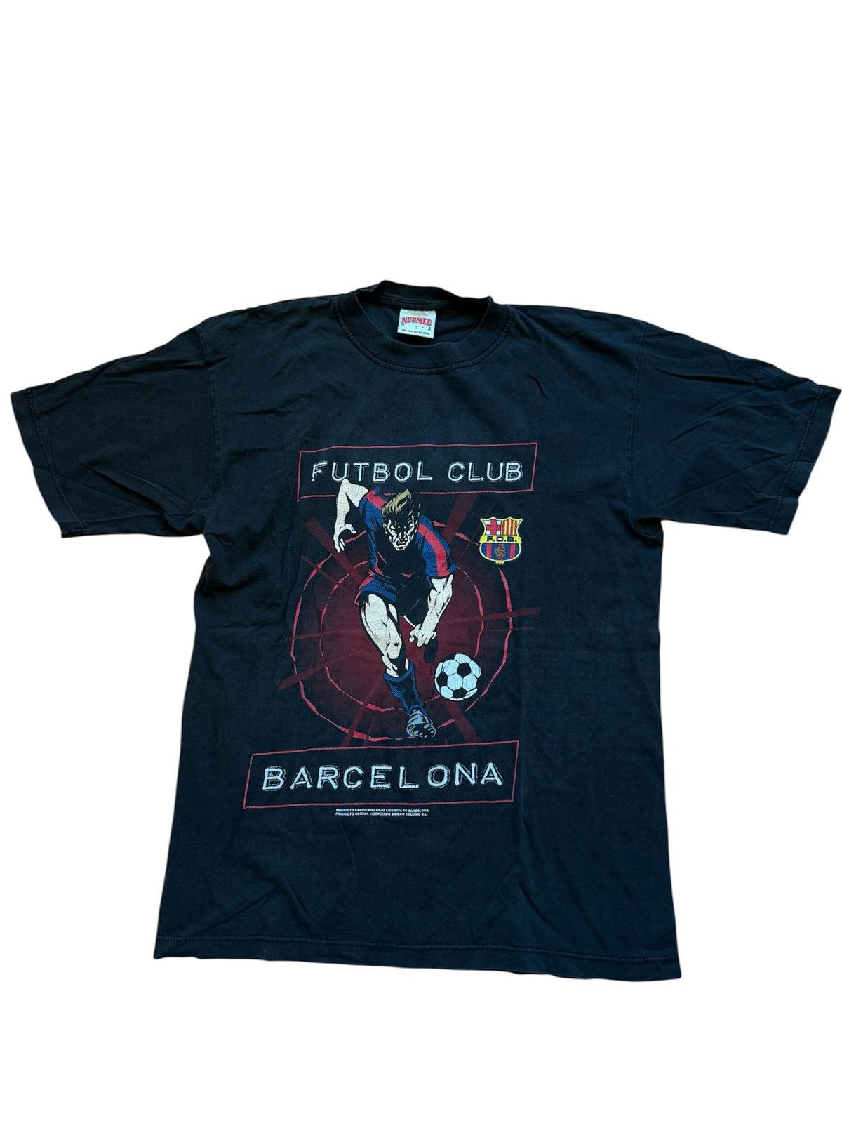 Vintage Nutmeg Fc Barcelona T Shirt