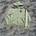 Large Green Surf California 2000s Zip Full Zip Hooded Pockets Men
