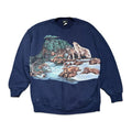 Designer Vintage Forest Wolves Graphic Crewneck Sweatshirt T-Shirts, Hoodie | FlexRushtees.com