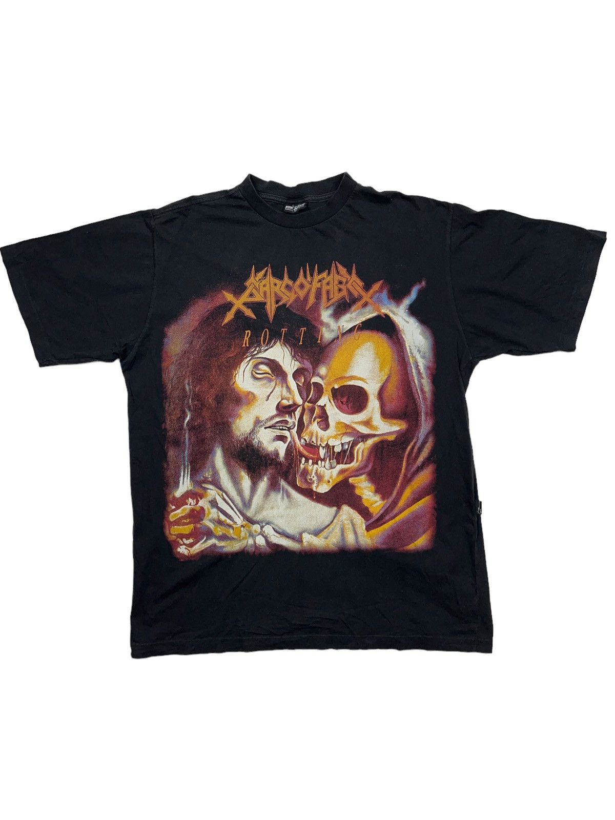Band Tees Vintage 00s Sarcofago Rotting T Shirt Sepultura Blasphemy Hoodie, Sweatshirt | FlexRushtees.com