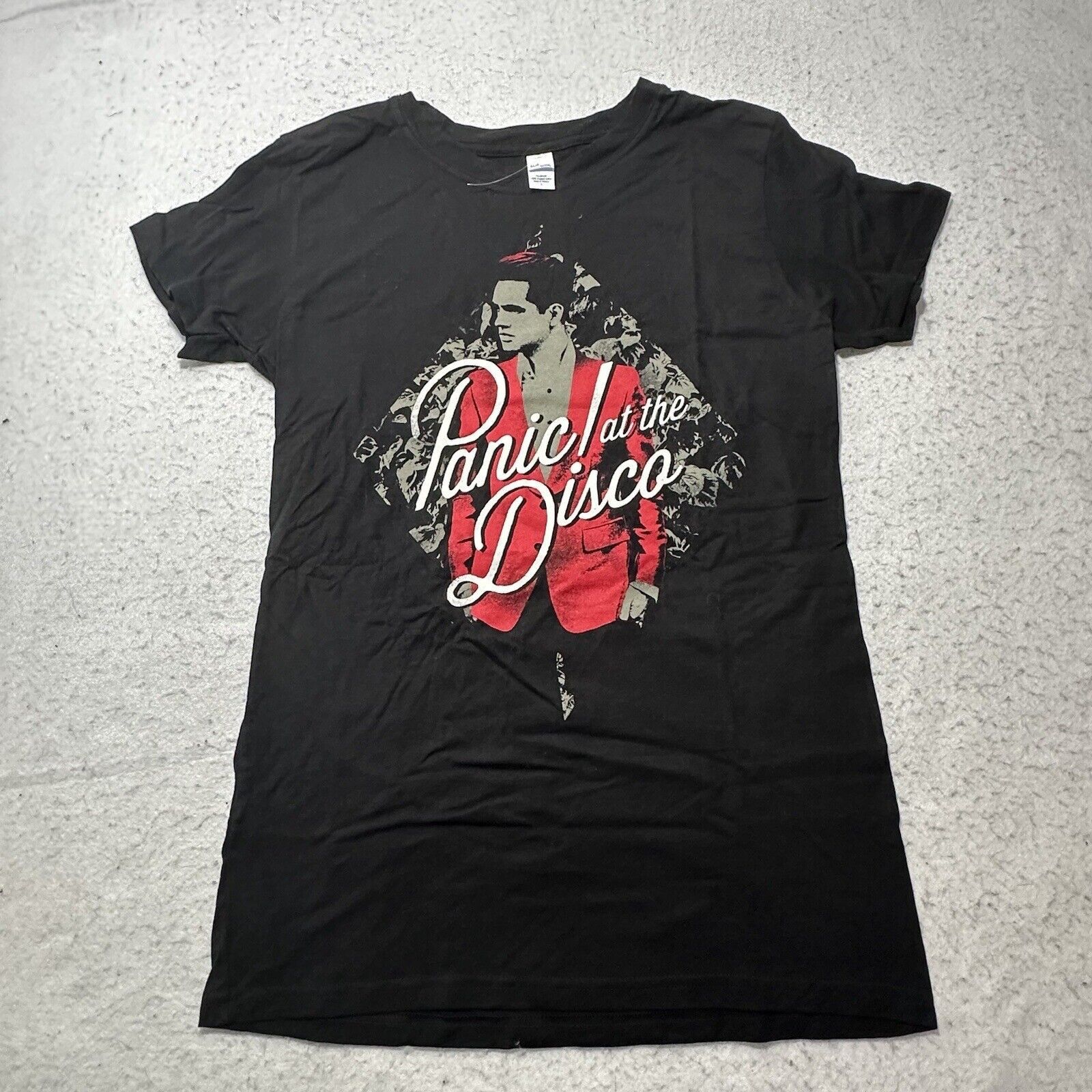 Tultex Panic At The Disco Large Band Black Graphic T Shirt Hoodie, Sweatshirt | FlexRushtees.com