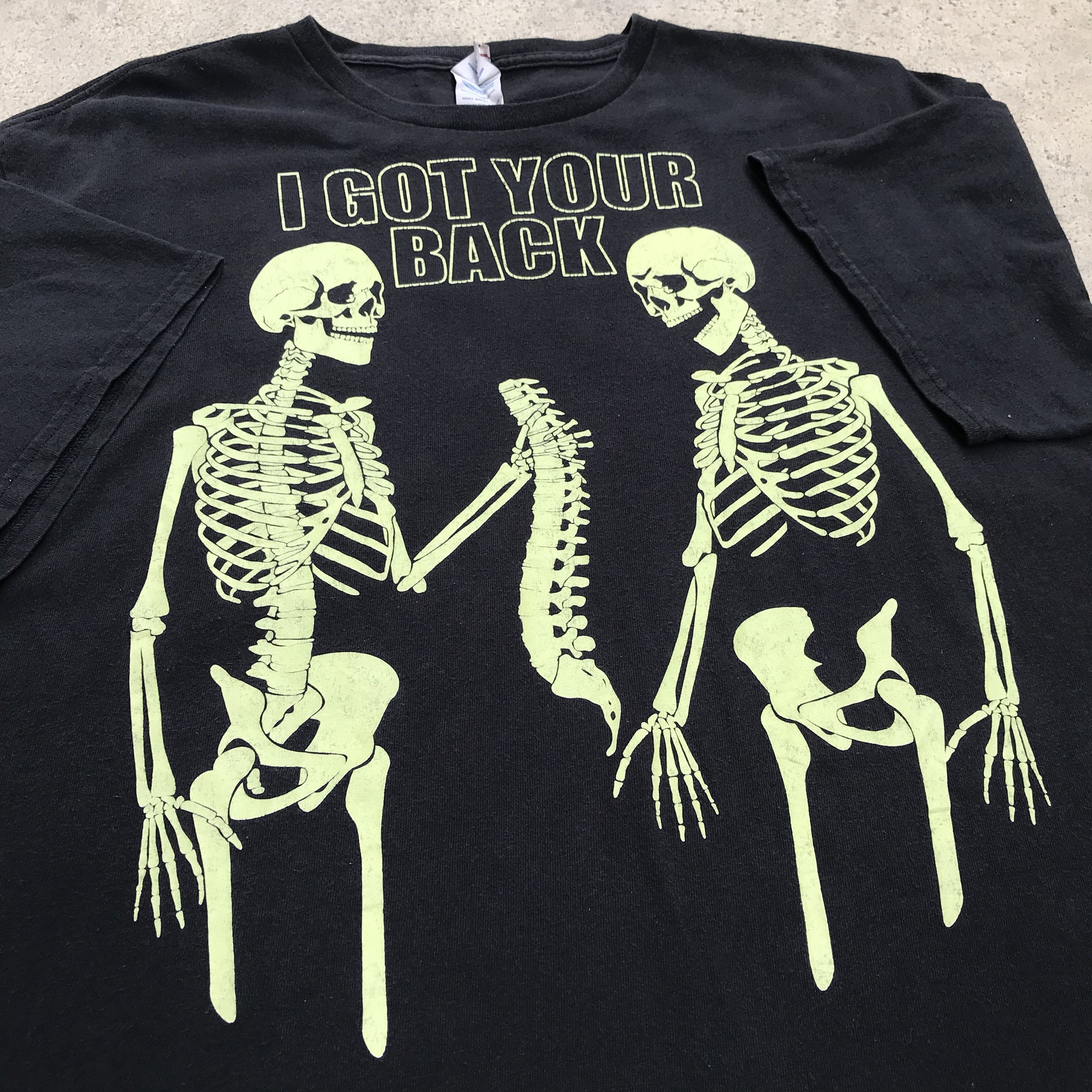 Vintage I Got Your Back Skeleton T Shirt Hoodie, Sweatshirt | FlexRushtees.com