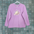 Factory Quacker Factory Top Fleece Womens Sz M White Gold Cardinal Snowflakes Sequins