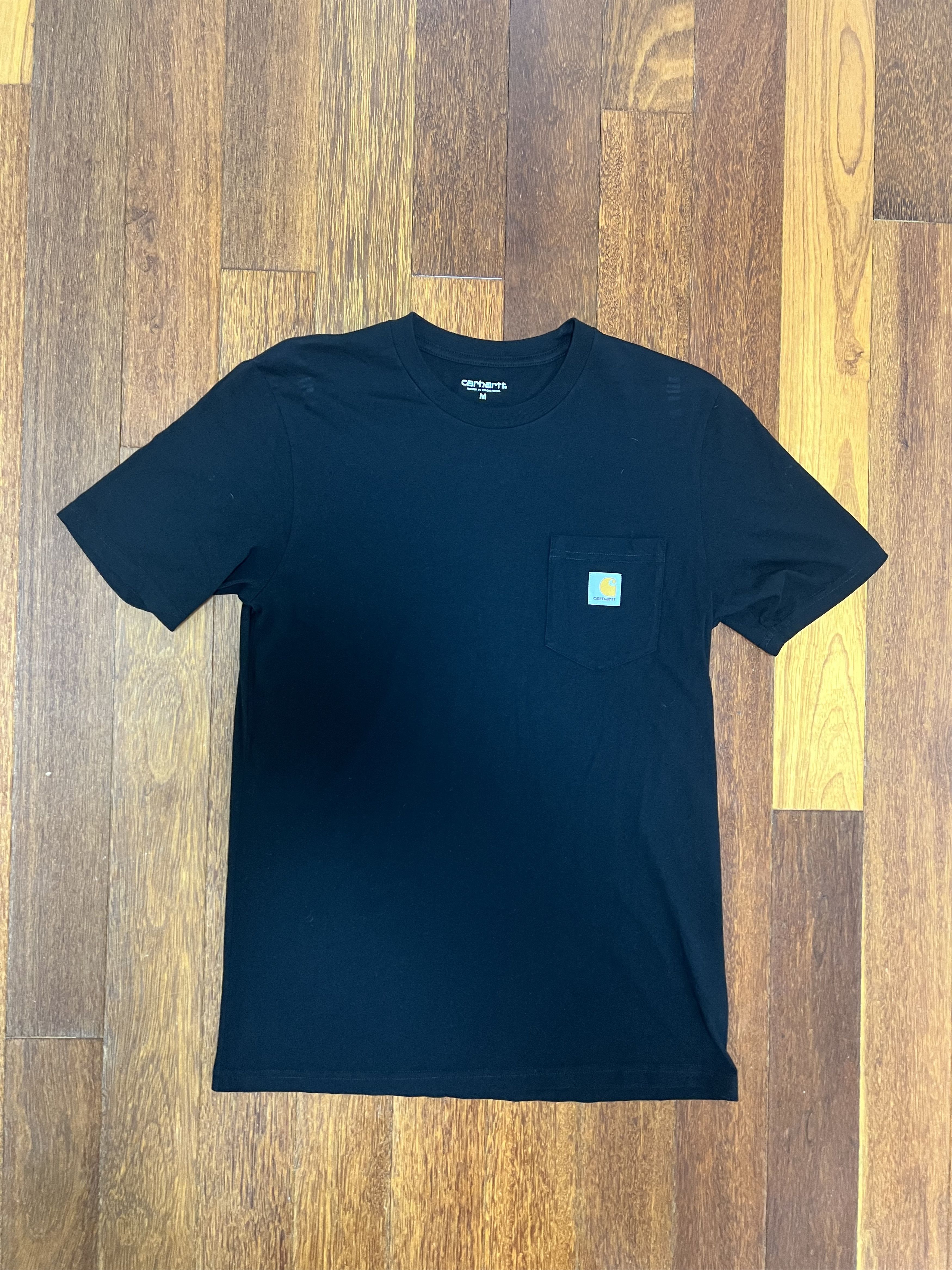 Wip Carhartt Wip Black Pocket Cotton Tee Medium