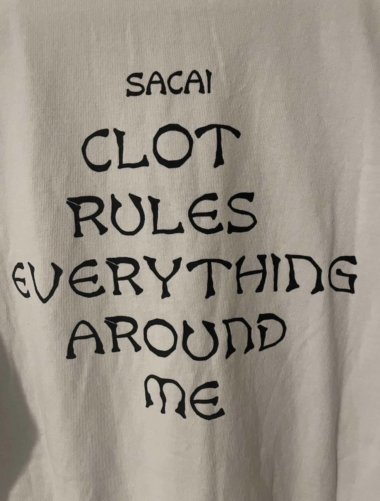 Clot C R E A M Sample Tee White Size 1 Rare Hoodie, Sweatshirt | FlexRushtees.com