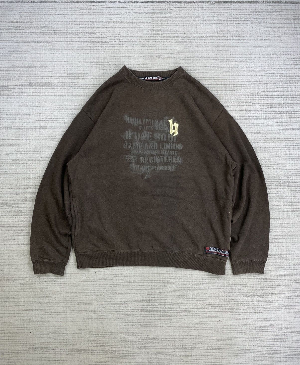 Vintage B One Soul Dark Brown Sweatshirt
