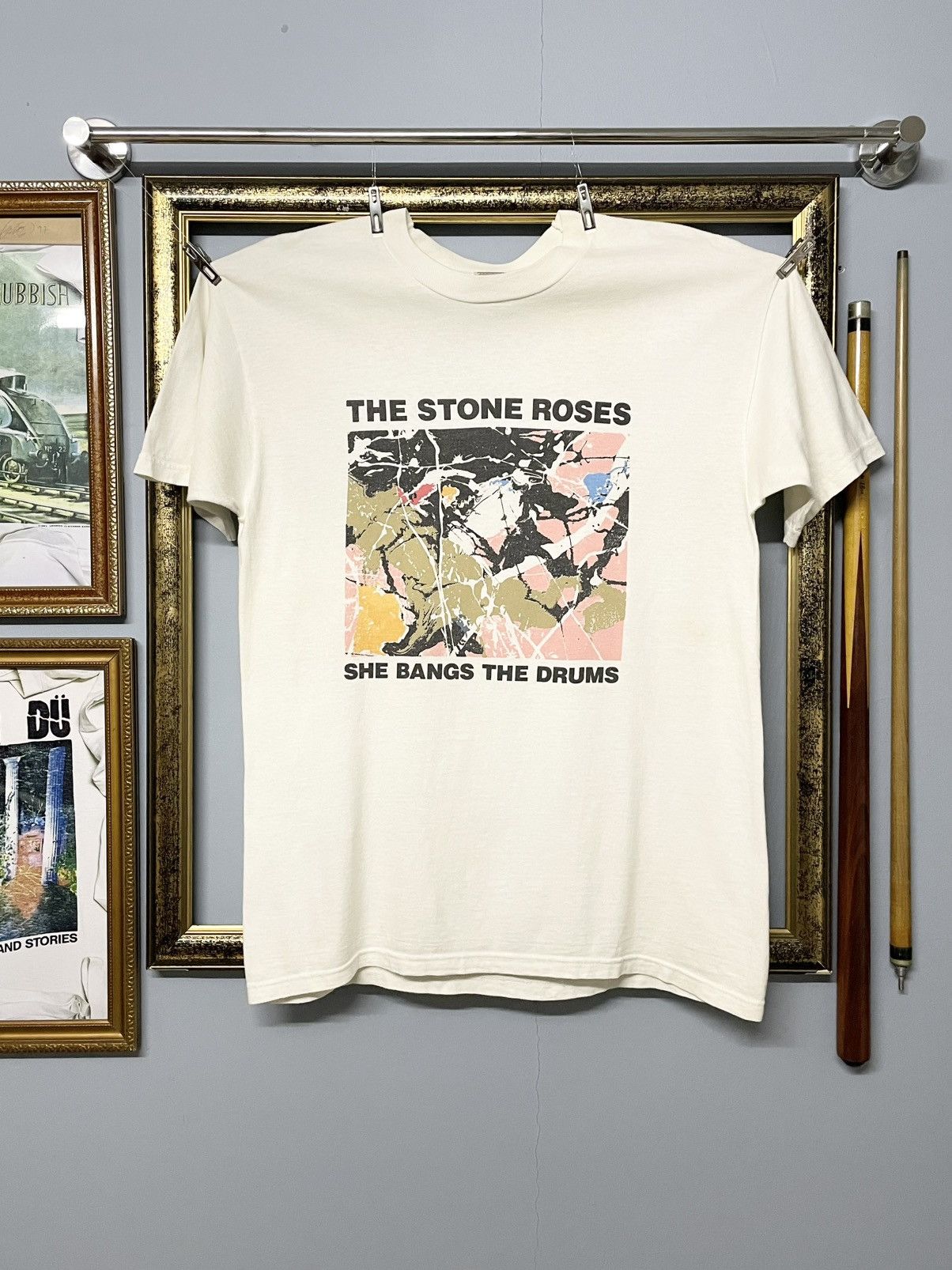 Vintage 90s The Stone Roses She Bangs The Drums Og Tshirt Hoodie, Sweatshirt | FlexRushtees.com