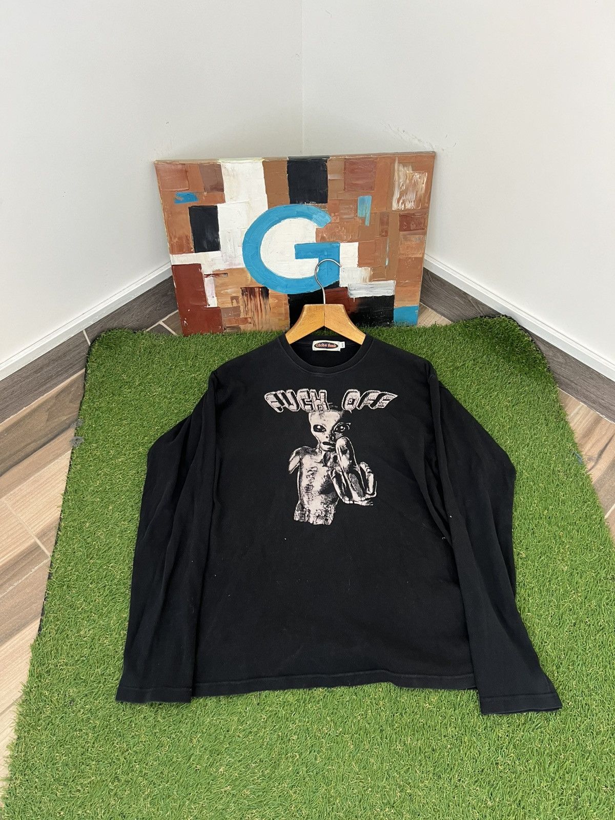 Vintage 90s Alien Long Sleeve T Shirt