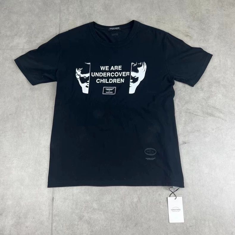 Undercover 21ss Black And White Portrait Slogan Short Sleev T-Shirts, Hoodie, Sweatshirt | FlexRushtees.com