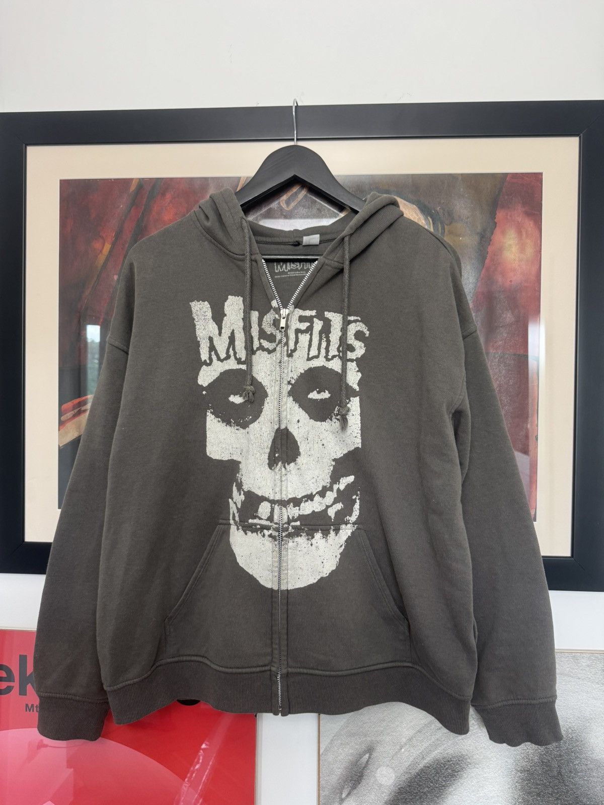 Misfits Band Punk Rock Zip Hoodie Crimson Ghost H M M Rare T-Shirts, Sweatshirt | FlexRushtees.com