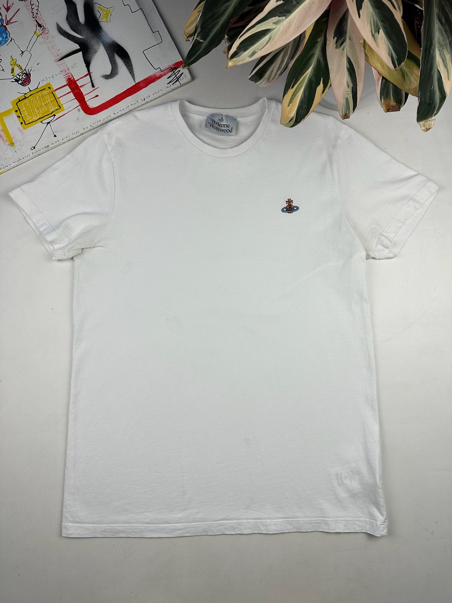Westwood Vivienne Westwood White Logo Basic T Shirt Hoodie, Sweatshirt | FlexRushtees.com