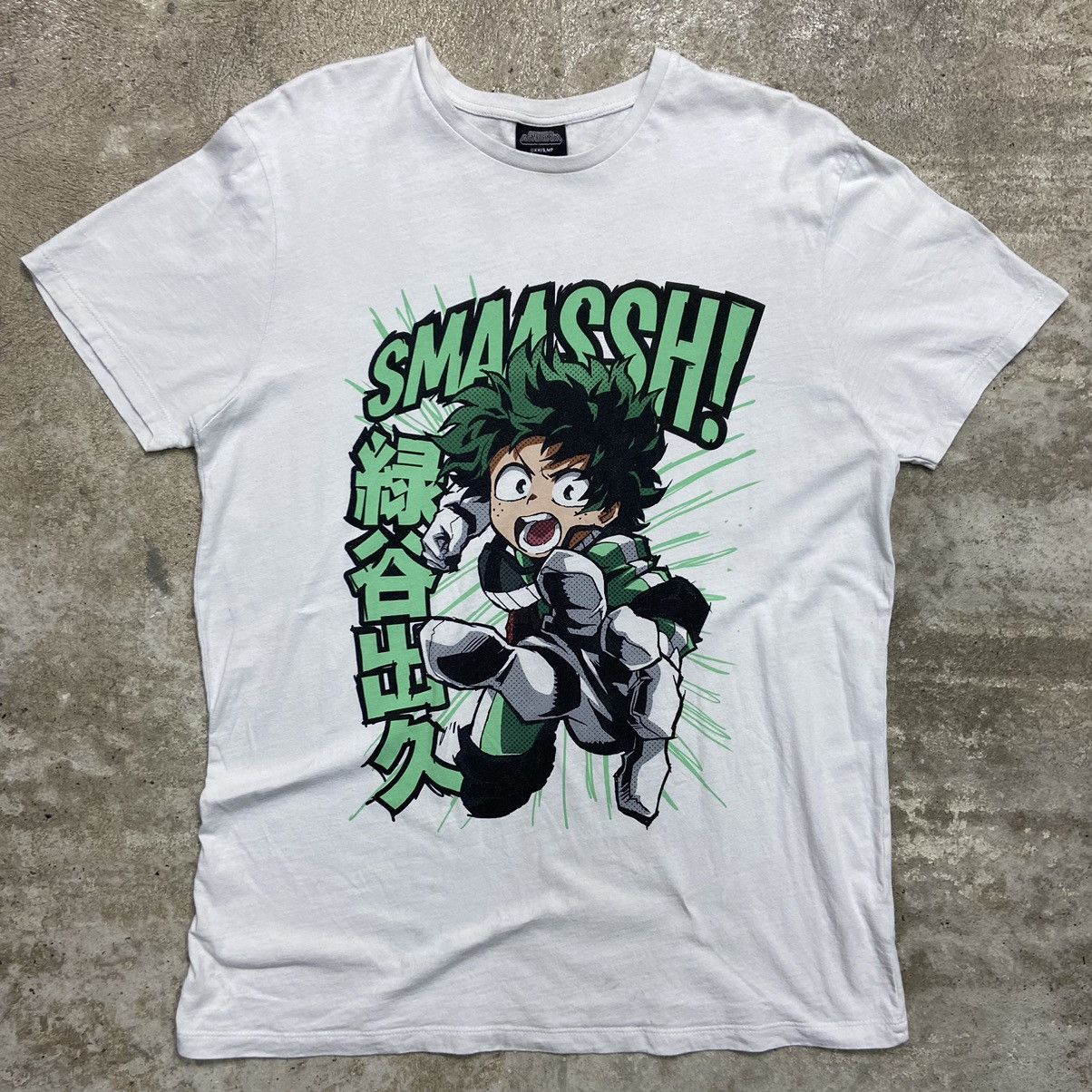 Japanese Brand X Vintage My Hero Academy Anime Rare Tee Hoodie, Sweatshirt | FlexRushtees.com