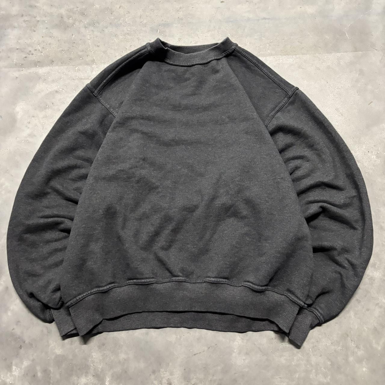 Craz Vintage 90s Dark Grey Blank Russell Streetwear Heavyweight Essential