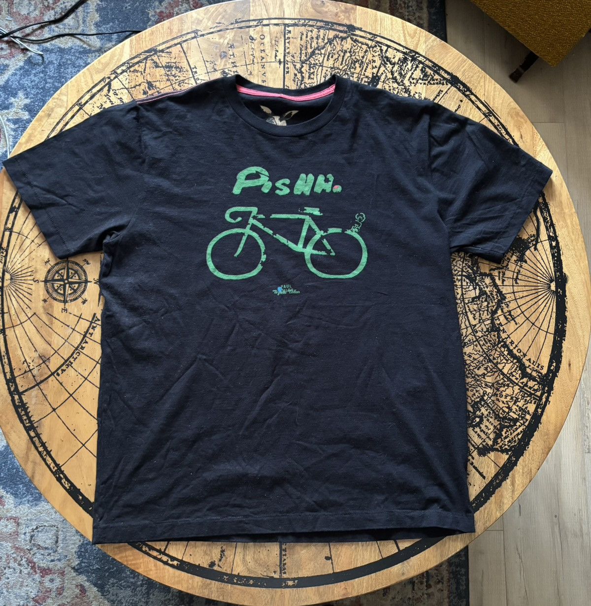 Smith Paul Smith Organic Cotton Bicycle Graphic T Shirt Hoodie, Sweatshirt | FlexRushtees.com