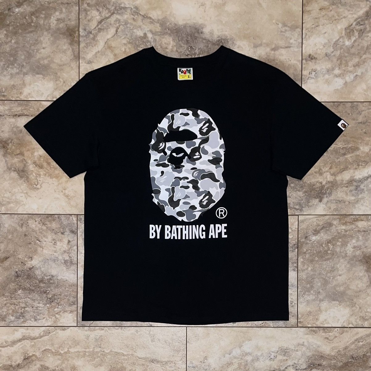 Bape Abc Camo By Bathing Ape Tee Black Grey Size Xl Hoodie, Sweatshirt | FlexRushtees.com