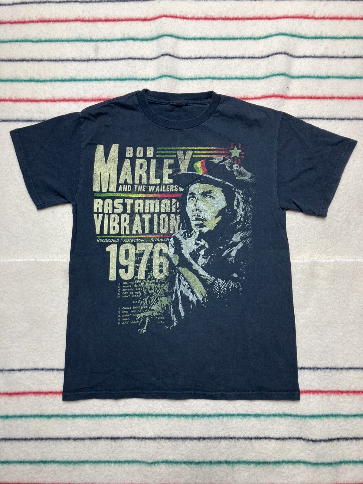 Vintage Y2k Bob Marley Graphic T Shirt Rastaman Vibration Hoodie, Sweatshirt | FlexRushtees.com