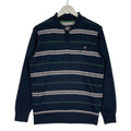 Vintage Kansai Yamamoto Quater Zip Sweatshirt Navy Blue