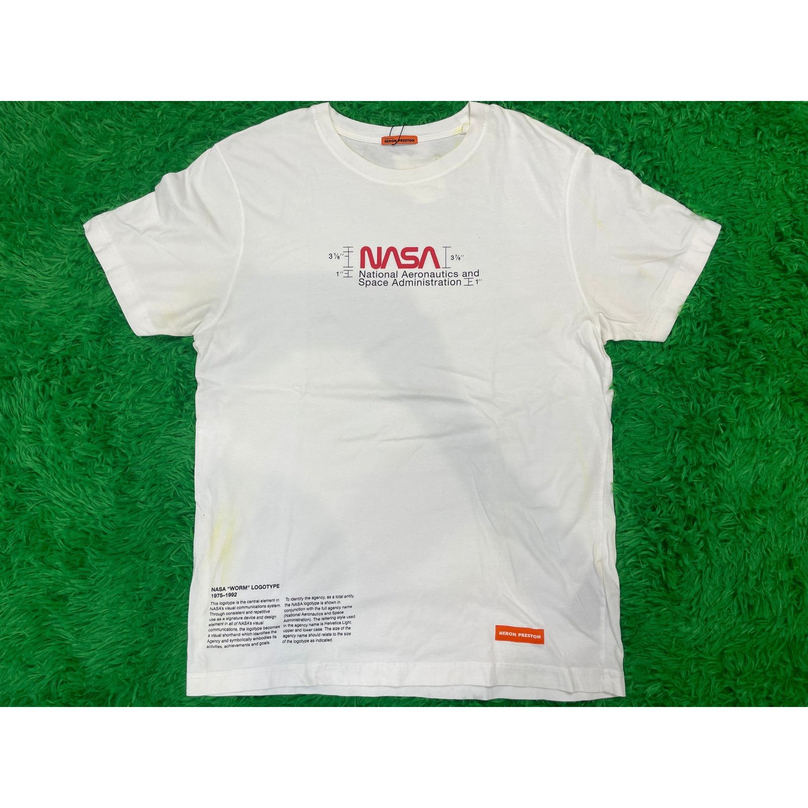 Preston Heron Preston Tee White Nasa Medium Used