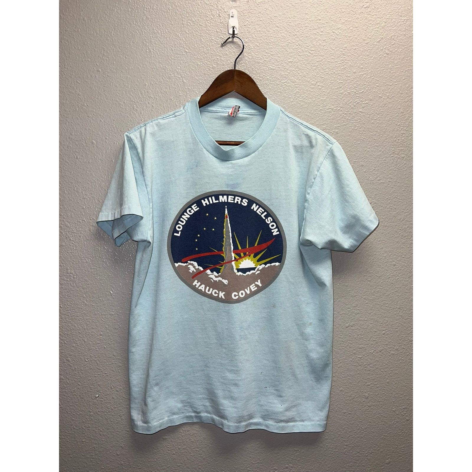 Vintage Nasa Discovery Shirt Lounge Hilmers Nelson Hauck M