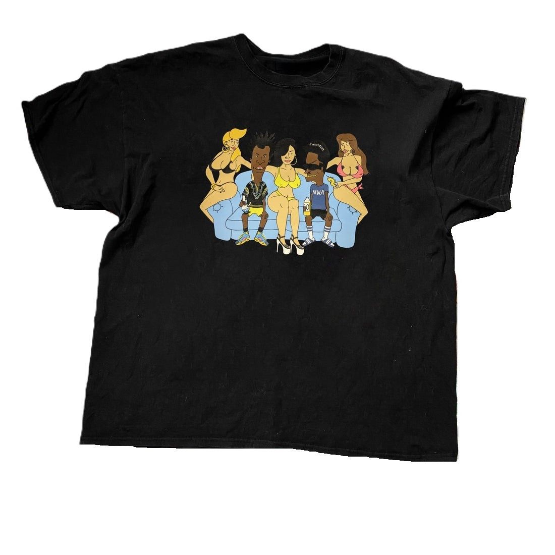 Gildan Beavis Butthead Nwa Black T Shirt Hoodie, Sweatshirt | FlexRushtees.com
