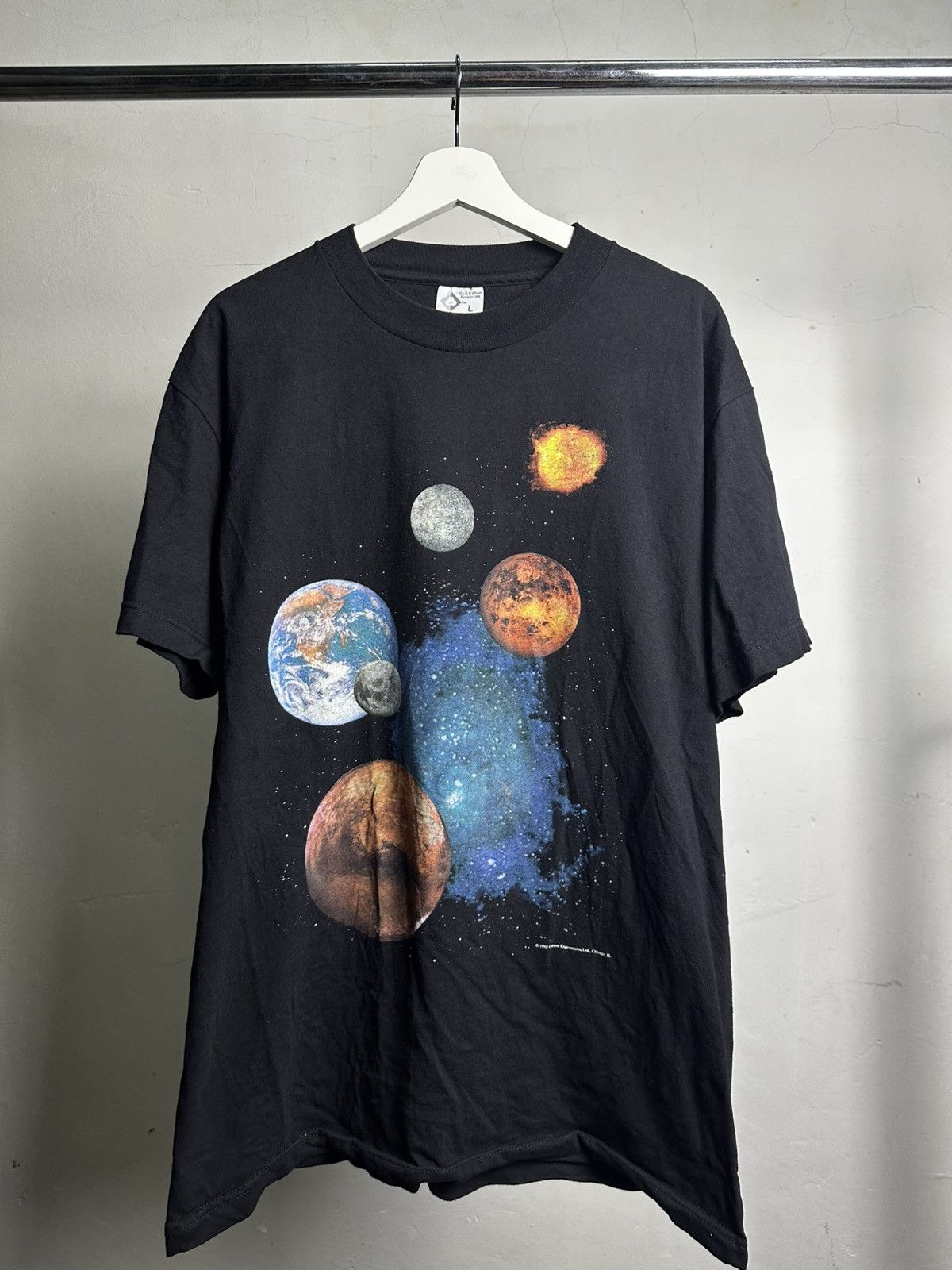 Arts Science Vintage Astronaut Universe Art Science Big Print Tshirt