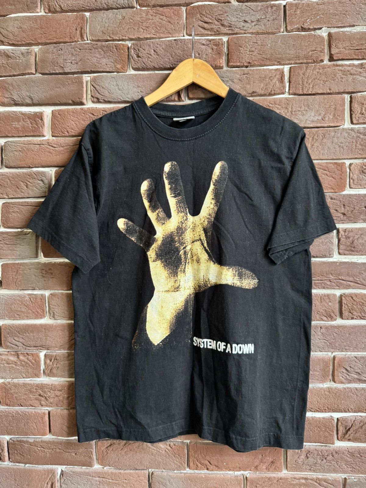 Band Tees Vintage 00s System Of A Down Hand Band T Shirt Nu Metal Hoodie, Sweatshirt | FlexRushtees.com