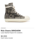 Rick Owens Drkshdw Shredded Ramones T-Shirts, Hoodie, Sweatshirt | AU16VibeMintTees.com