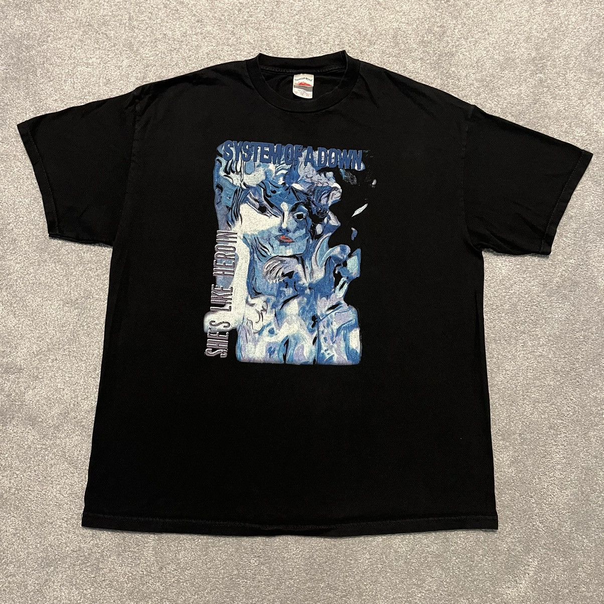 Vintage 2005 System Of A Down She S Like Heroin Band T Shirt Hoodie, Sweatshirt | FlexRushtees.com