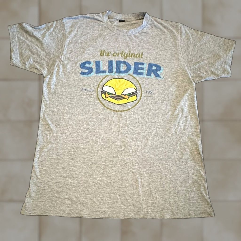 Tultex White Castle Original Slider T Shirt Men Large Gray Graphic Tee Fast Food Hoodie, Sweatshirt | FlexRushtees.com