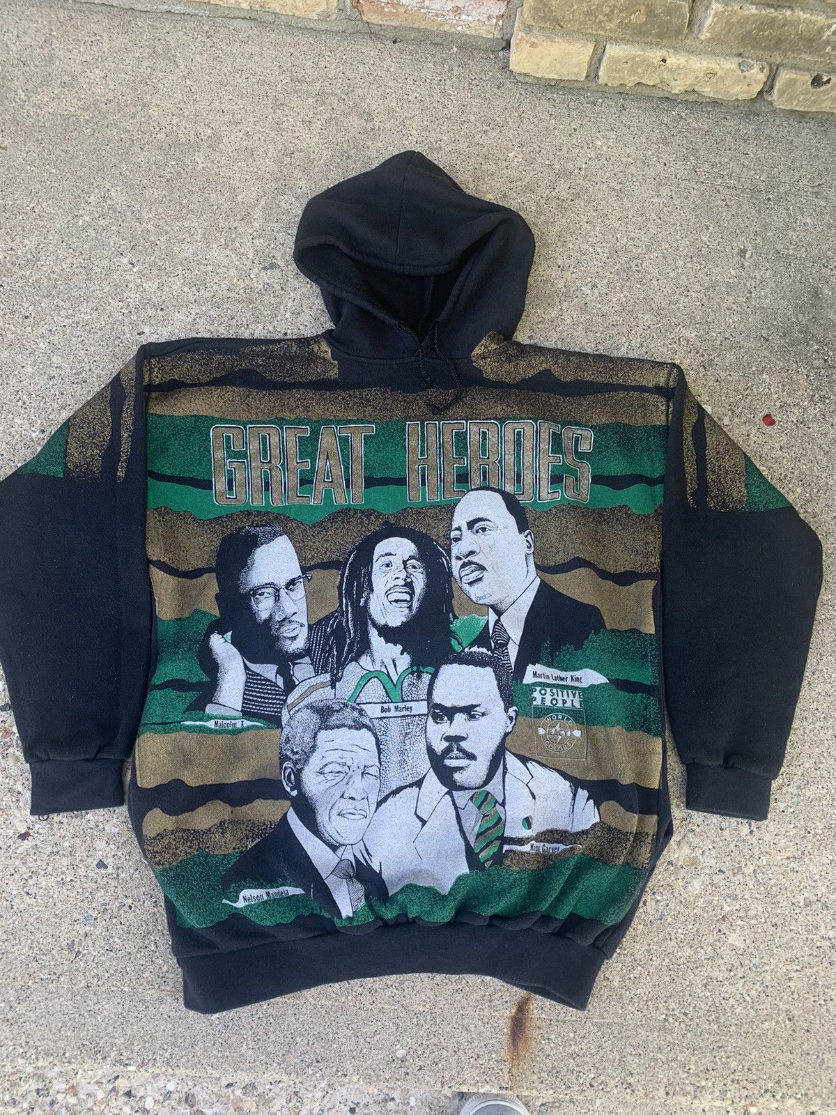 Rare Vintage Great Heroes Malcolm X Bob Marley Mlk Hoodie T-Shirts, Sweatshirt | FlexRushtees.com