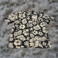 Vintage Edwards Papa John S Hawaiian Tropical Shirt Hibiscus Print Men S M Sleeve Tm