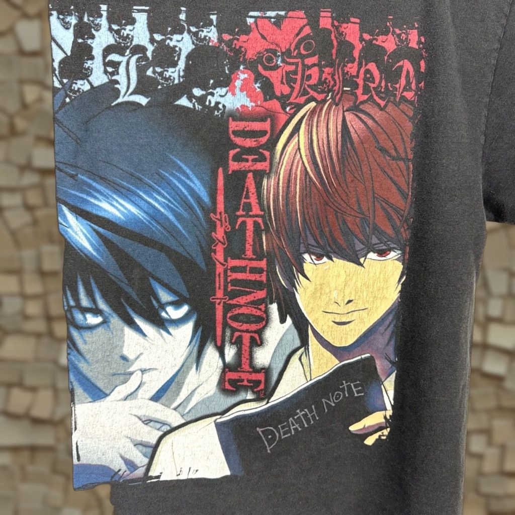 Vintage Death Note Anime Graphic T Shirt Large Black Mens