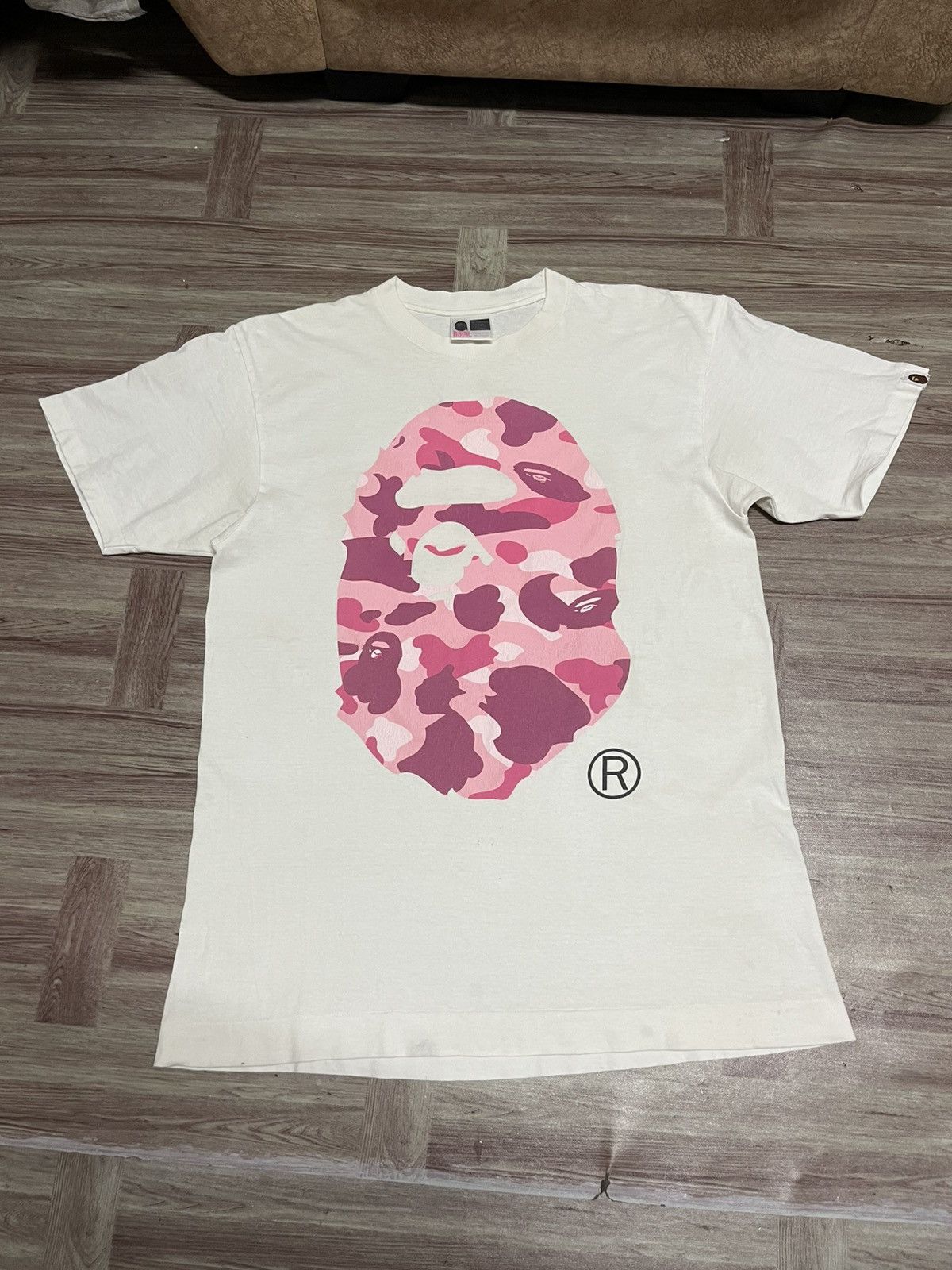 Bape Vintage A Bathing Ape Big Head Mirror Print Tshirt Hoodie, Sweatshirt | FlexRushtees.com
