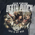 Vintage Five Finger Death Punch T Shirt Men L Black 21x25 Shirt Band Concert Merch Mens Hoodie, Sweatshirt | FlexRushtees.com