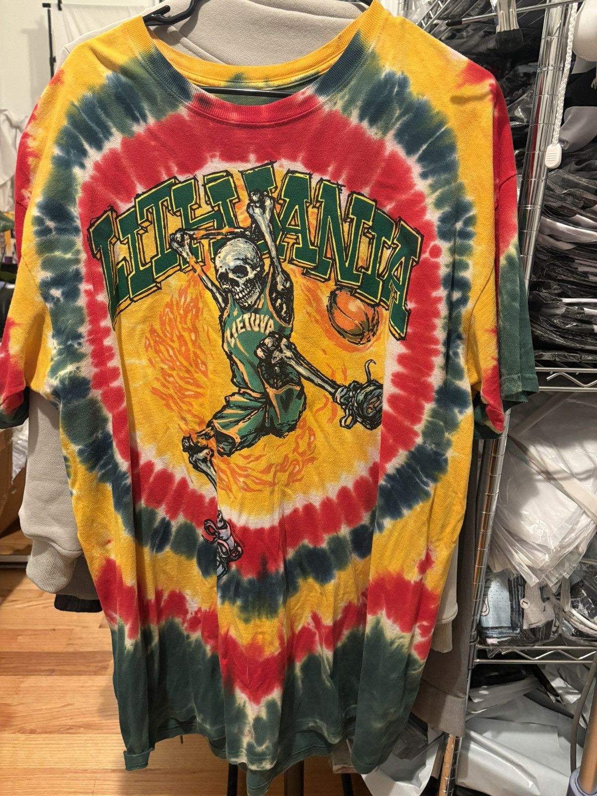 Dead Grateful Dead Lithuania Basketball 1992 Tie Dye Shirt Hoodie, Sweatshirt | AU16VibeMintTees.com