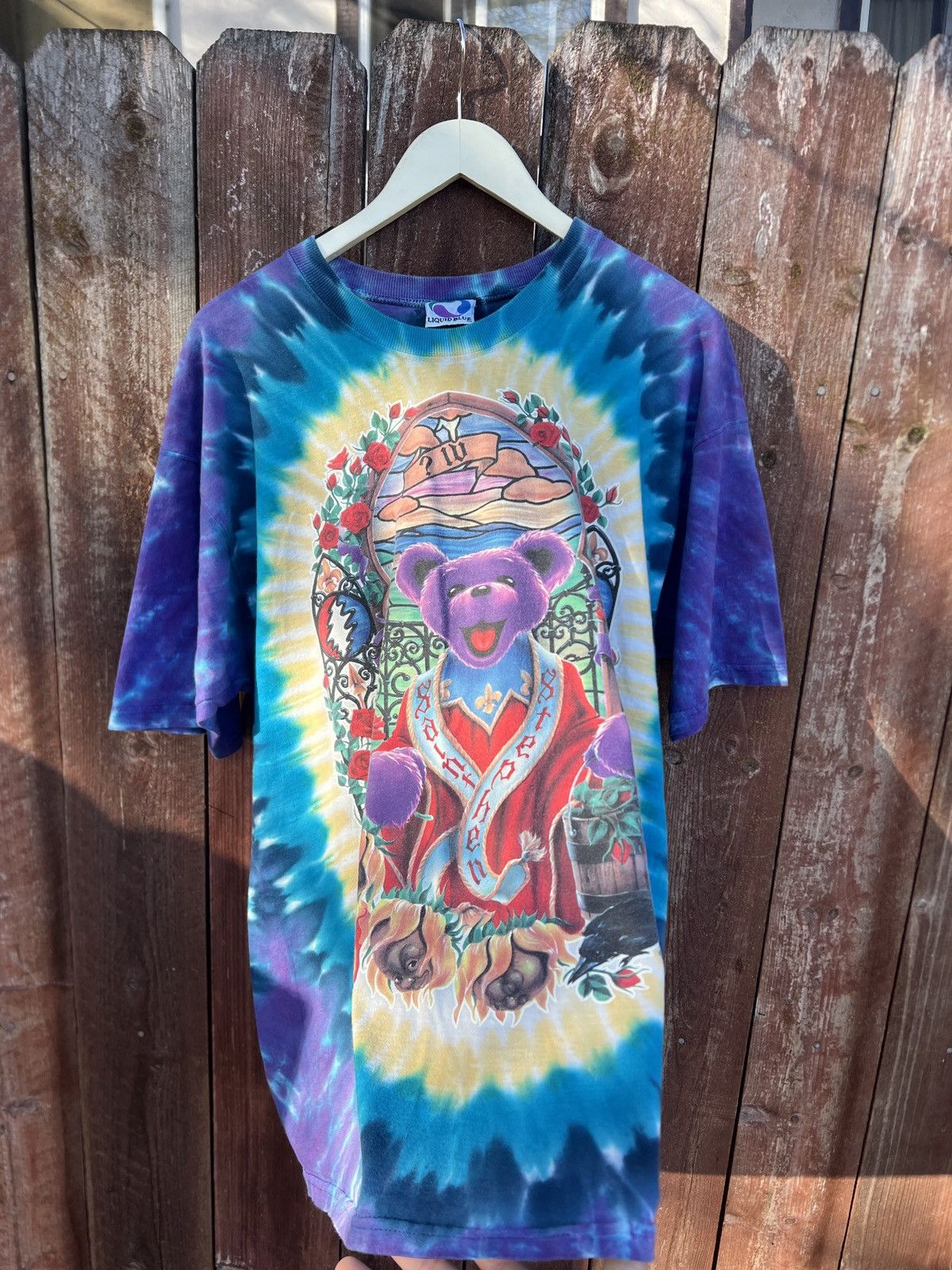 Dead 1998 Grateful Dead Vintage Liquid Blue Tee Shirt Hoodie, Sweatshirt | FlexRushtees.com