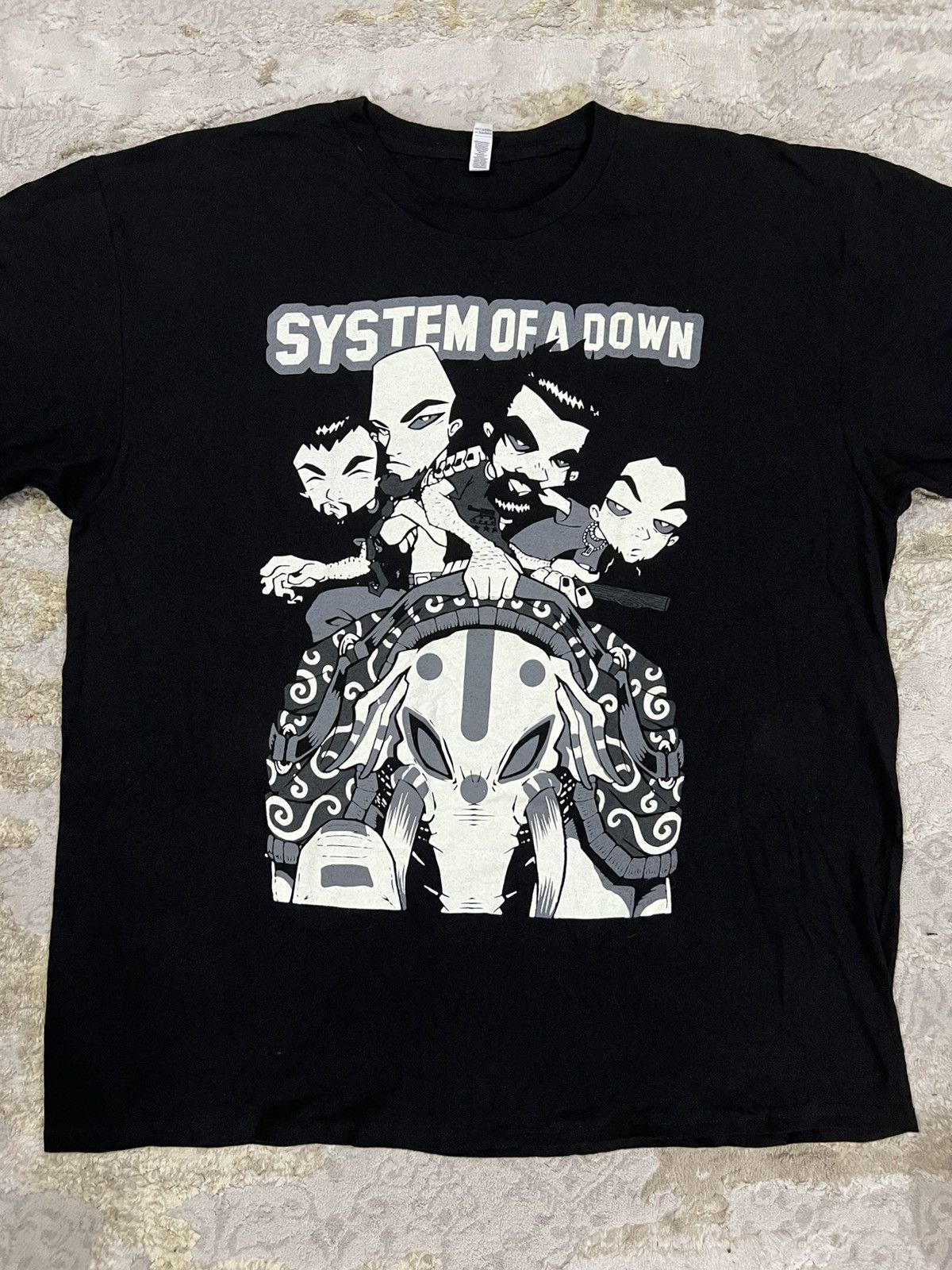 Vintage 2000s System Of A Down Soad Line Up Cartoon Shirt Hoodie, Sweatshirt | FlexRushtees.com