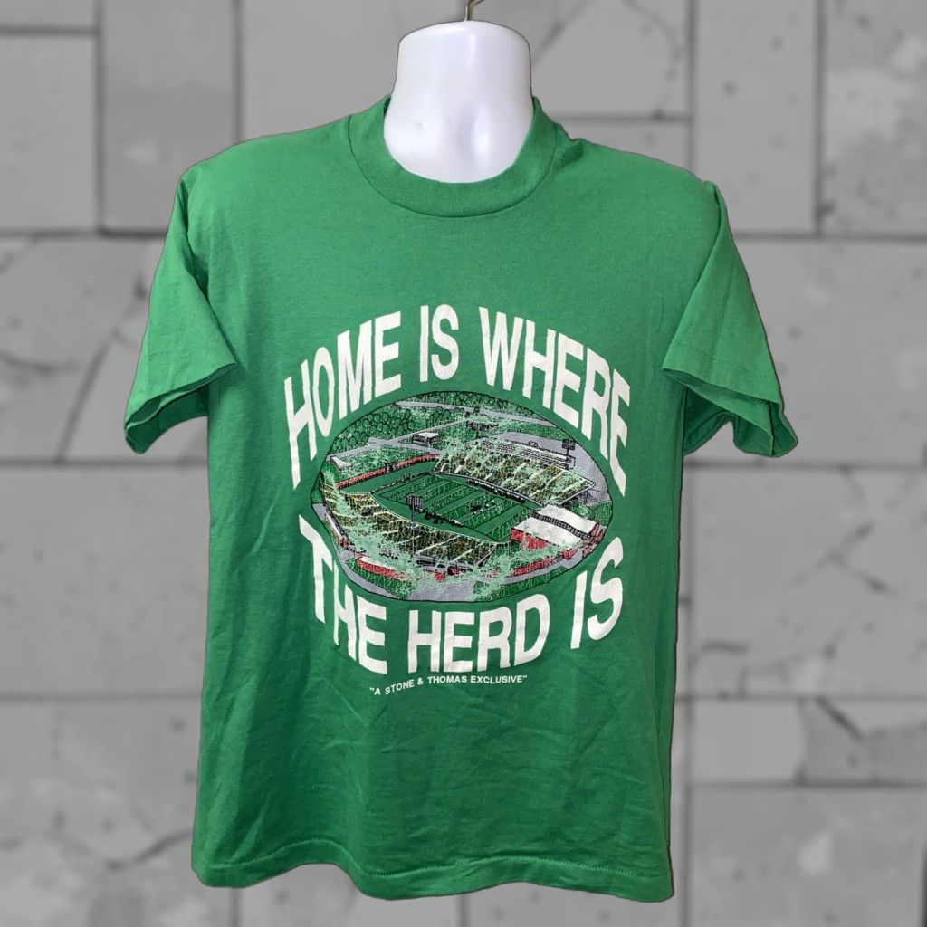 Vintage Screen Stars Best Mens Green Usa Made Home Herd Short Sleeve T Shirt Xl Mens Shirt G